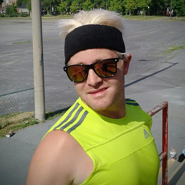 black running headband