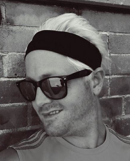 black running headband