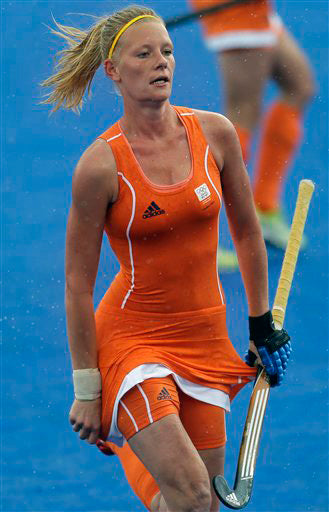 yellow hockey elastic hair band