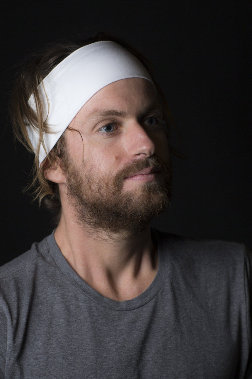 stylish white headband