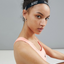 Nike black elastic wide headband