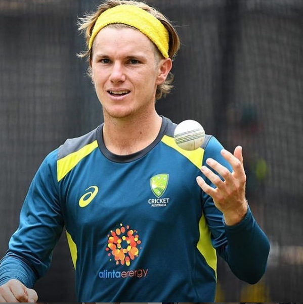 adam zampa yellow headband