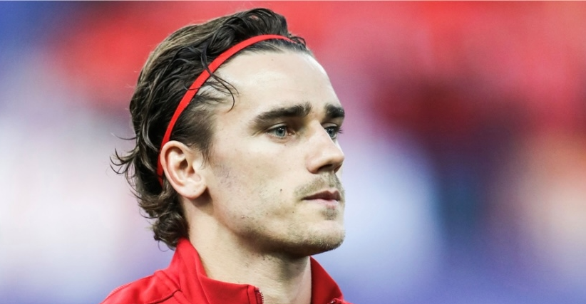 ANTOINE GRIEZMANN sports a very cool thin red headband