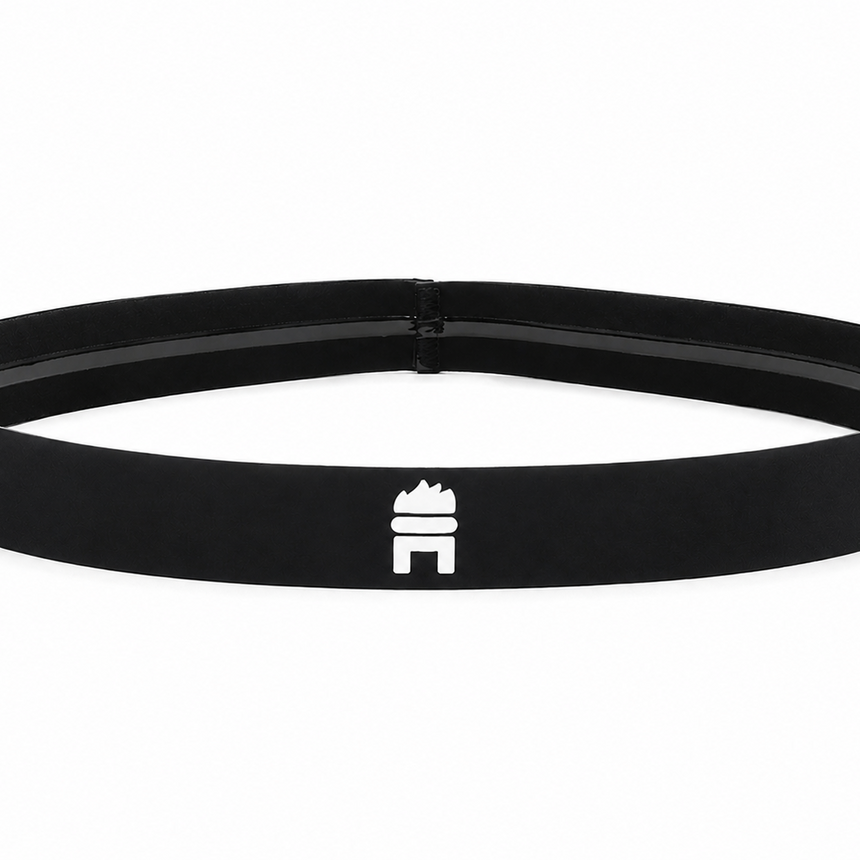 Black Elastic Football Headband – 2cm