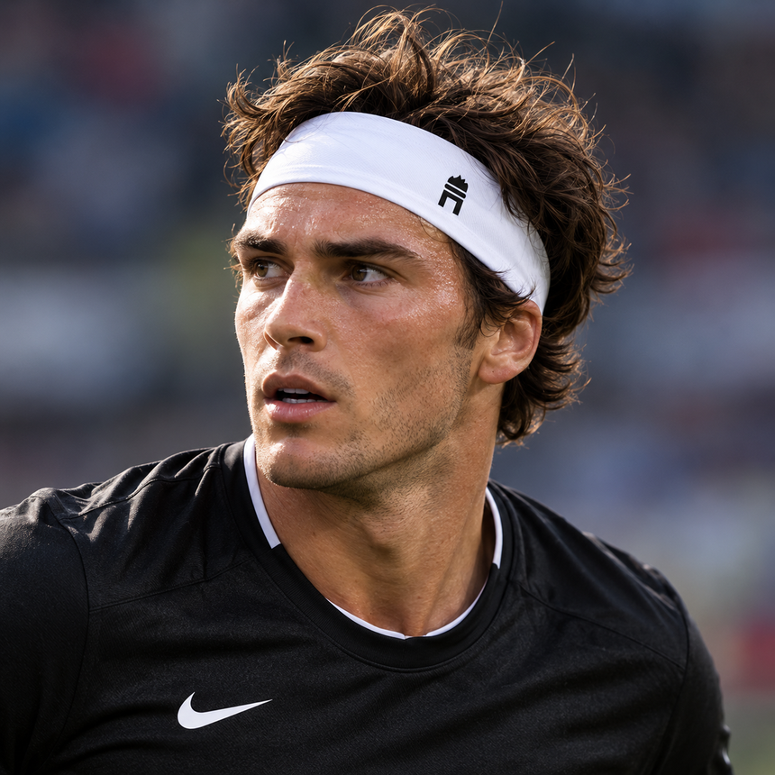 White Performance Wide Sports Headband