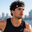 Black Spandex Running Headband 