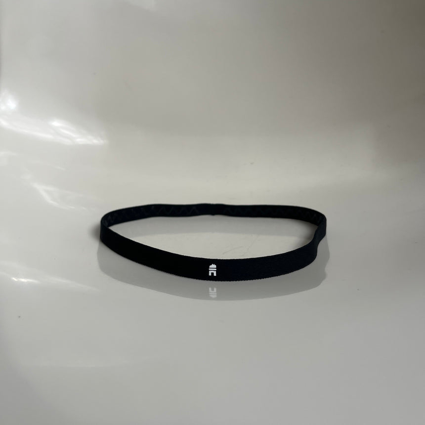 thin black elastic headband