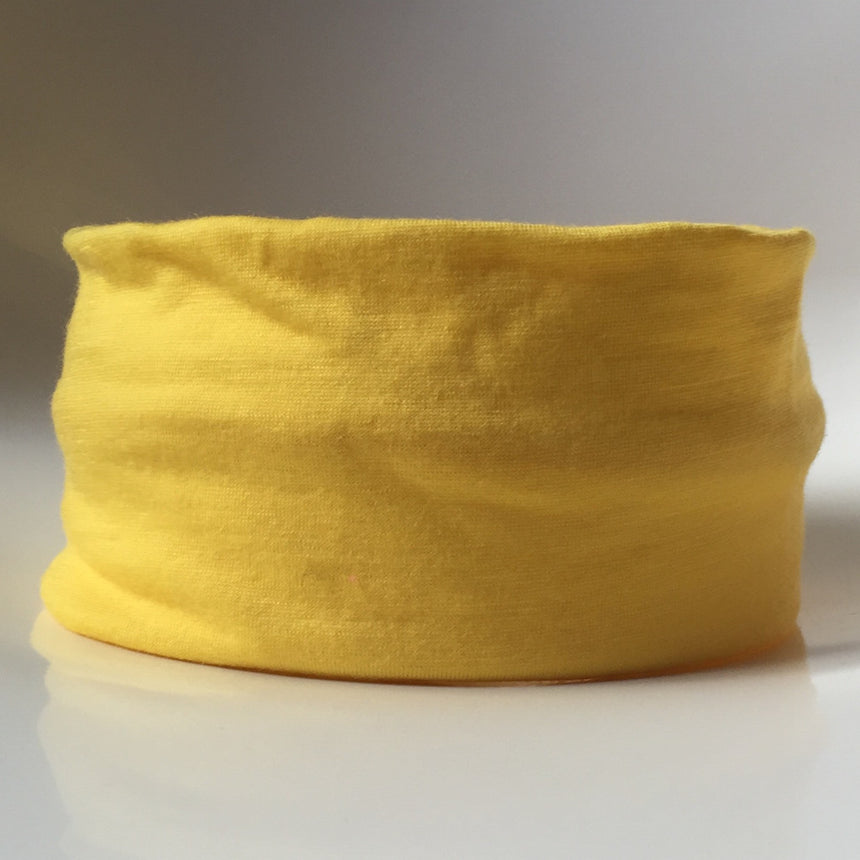yellow merino wool headband