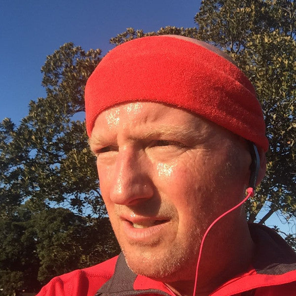 red running headband