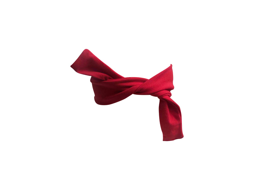 Red  Ninja Tie Up Headband