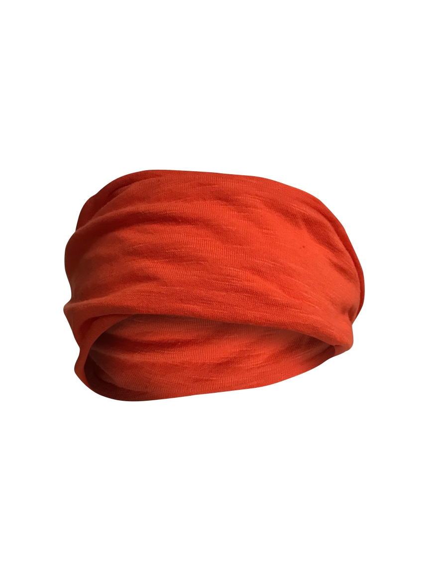 orange cotton headband