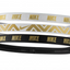 Nike Metallic Headbands Black White and Gold