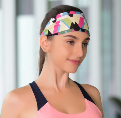 multi coloured yoga headband